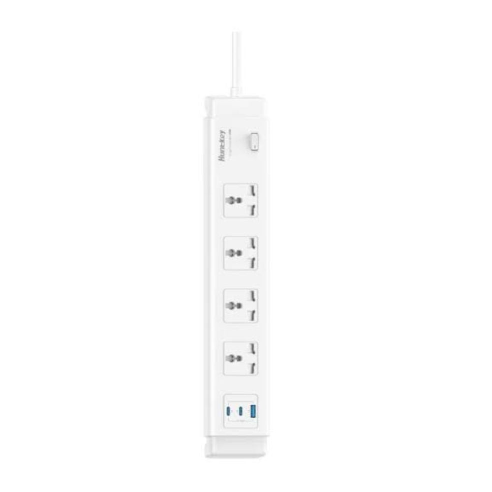 Huntkey SZC417 Universal Power Strip – 5 AC Sockets, 2 USB-C & 1 USB-A, 3-Meter Cable