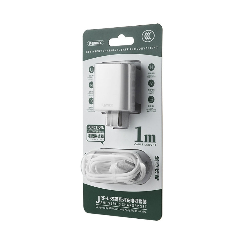 REMAX Power Adapter 2 Ports with USB-C to Lightning Cable