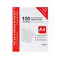 A4 Transparent Glossy Document Pockets – 100 Pieces per Pack