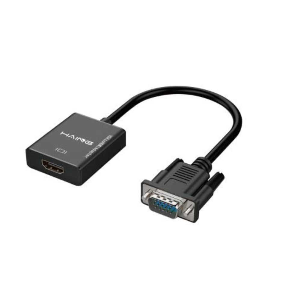 HAING HI-2004-VHAU VGA to HDMI Adapter with Audio – High Quality