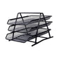 Metal 3-Tier Letter Tray / Document Tray – 3-Level Desktop Organizer