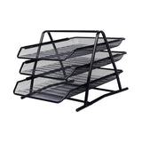 Metal 3-Tier Letter Tray / Document Tray – 3-Level Desktop Organizer