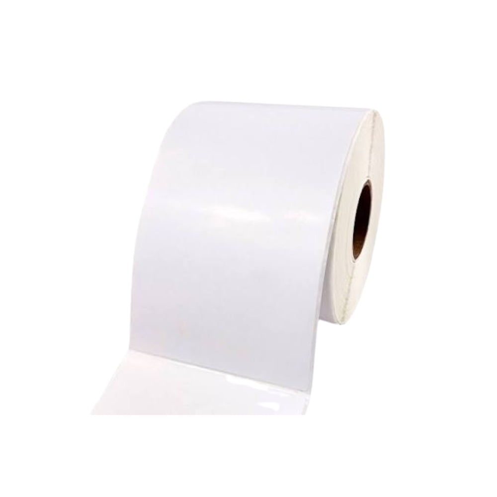 Barcode Label Rolls – 4 × 6 Inch White Self-Adhesive Labels, Permanent Adhesive, Perforated, 700 Labels per Roll – 1 Roll