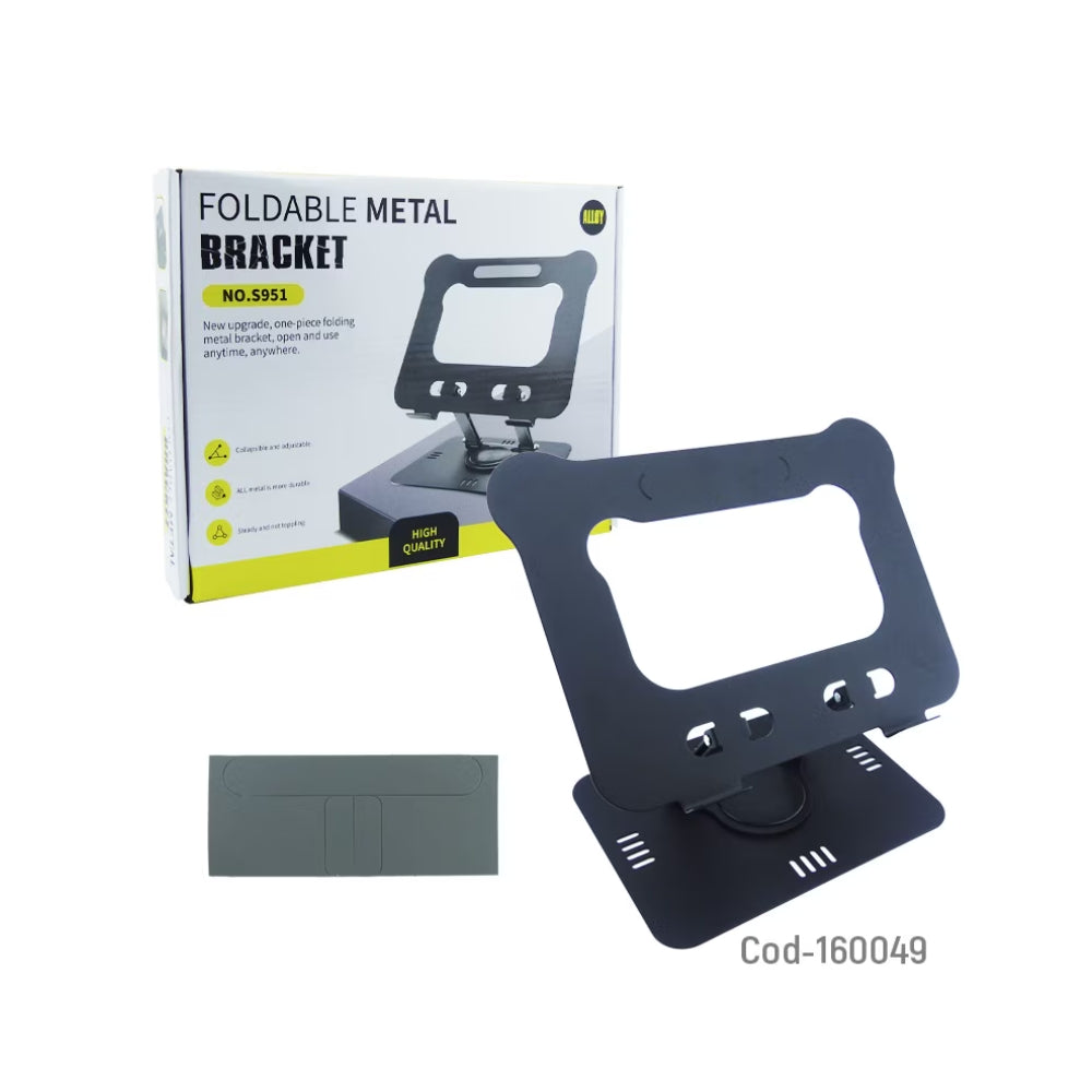 Aluminum Alloy Desktop Folding Flat Stand – Portable Adjustable Device Holder
