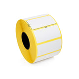 Barcode Label Rolls – 2.5 × 5 Inch White Self-Adhesive Labels, Permanent Adhesive, Perforated, 1000 Labels per Roll – 1 Roll