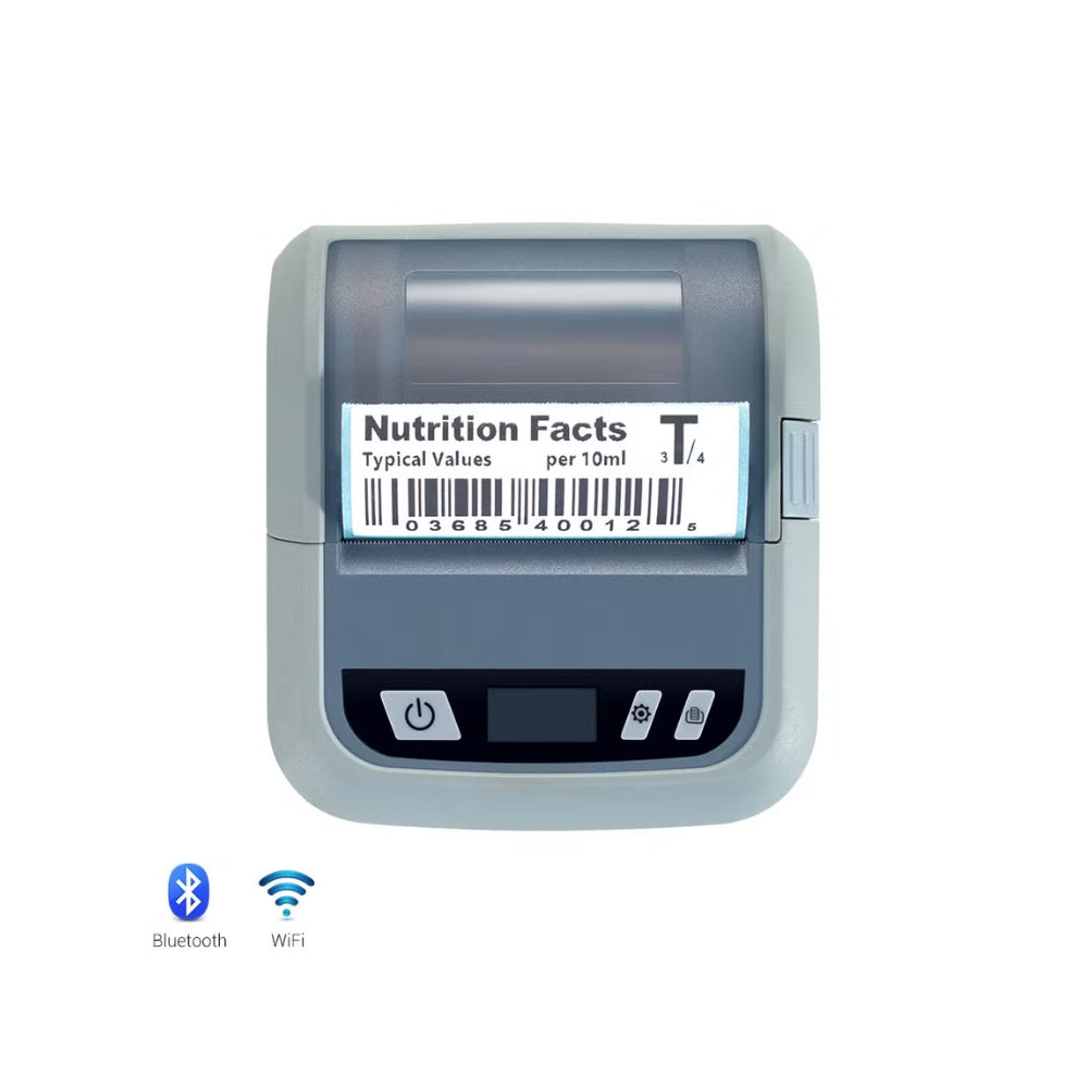 طابعة الإيصالات والملصقات المحمولة الصغيرة Xprinter XP-P323B مقاس 80 مم – 203 نقطة في البوصة، تدعم USB وبلوتوث