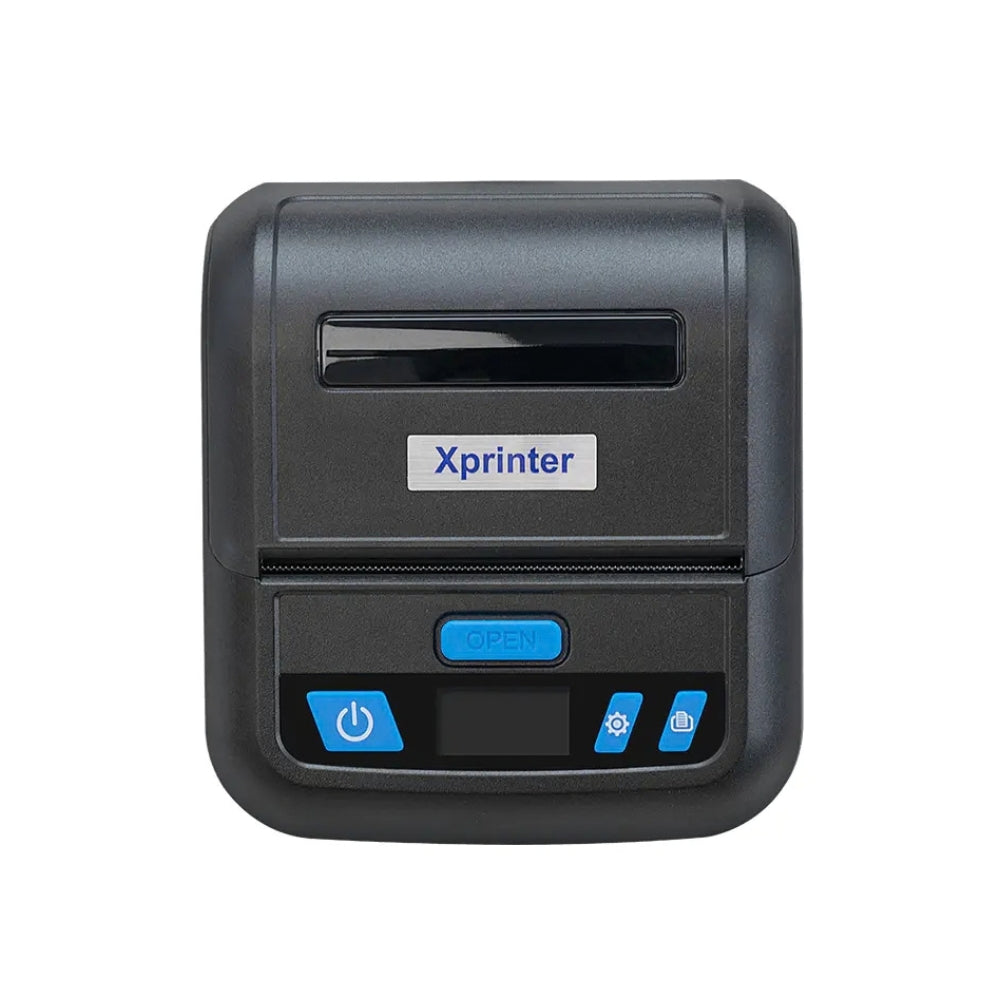 طابعة محمولة صغيرة 3 بوصة Xprinter XP-P328B، طابعة ملصقات متنقلة 80 مم لقطاع التجزئة