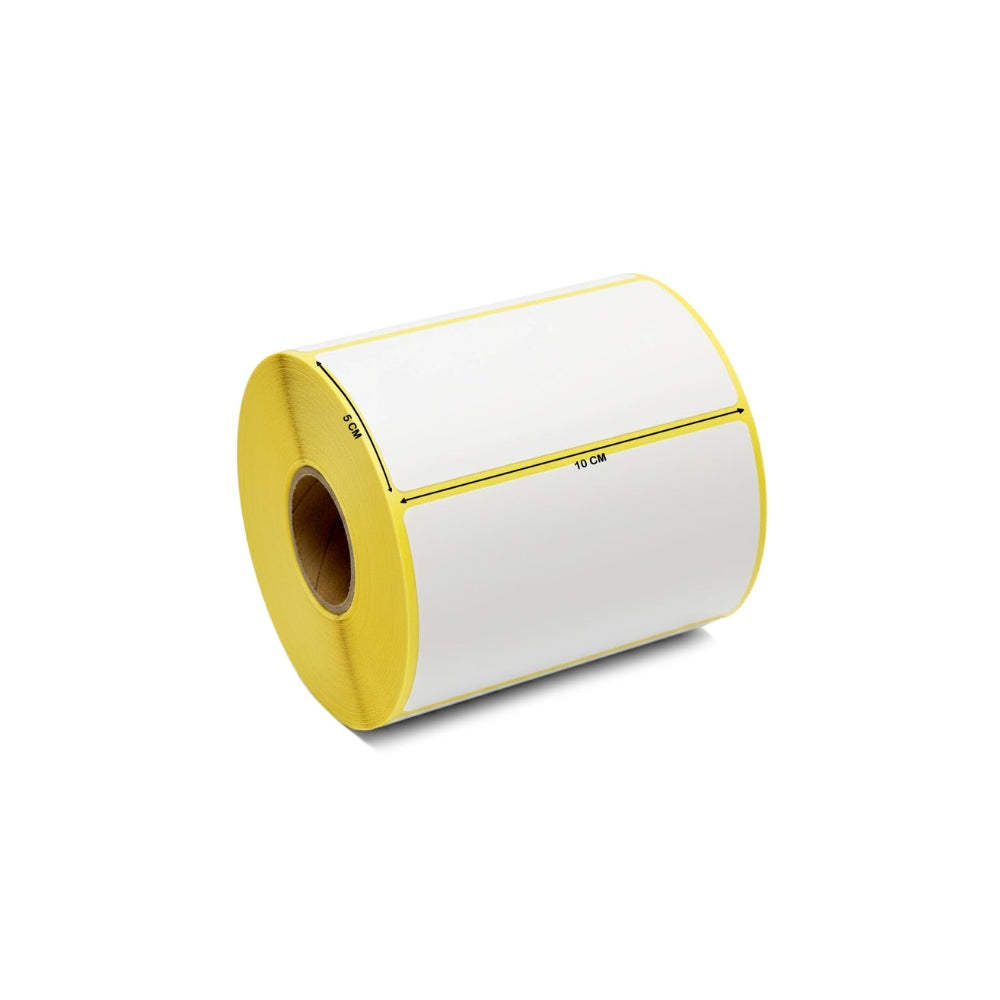 Barcode Label Roll – Self-Adhesive Labels for Barcode Printers, 10 × 5 cm, 1,000 Labels per Roll – 1 Roll