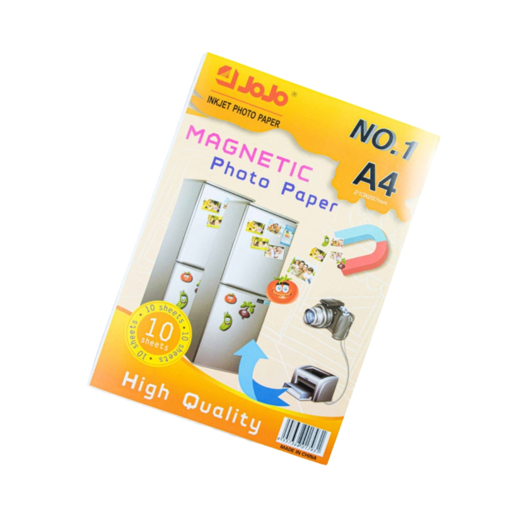 JOJO JT-2015 A4 Magnetic Glossy Photo Paper – Waterproof, Single-Sided, Inkjet Printable