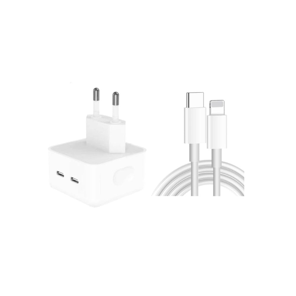 35W Dual USB-C Wall Charger – Dual Port Type-C Travel Adapter