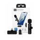 K8 Dual Wireless Lavalier Microphone for Android & iPhone – Type-C & Lightning, Noise Reduction, Rechargeable