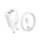 REMAX Power Adapter 2 Ports with USB-C to Lightning Cable