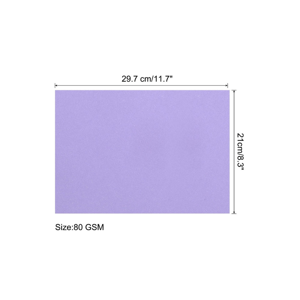 Light Purple Colored Cardstock Paper A4 – 180 GSM, 100 Sheets