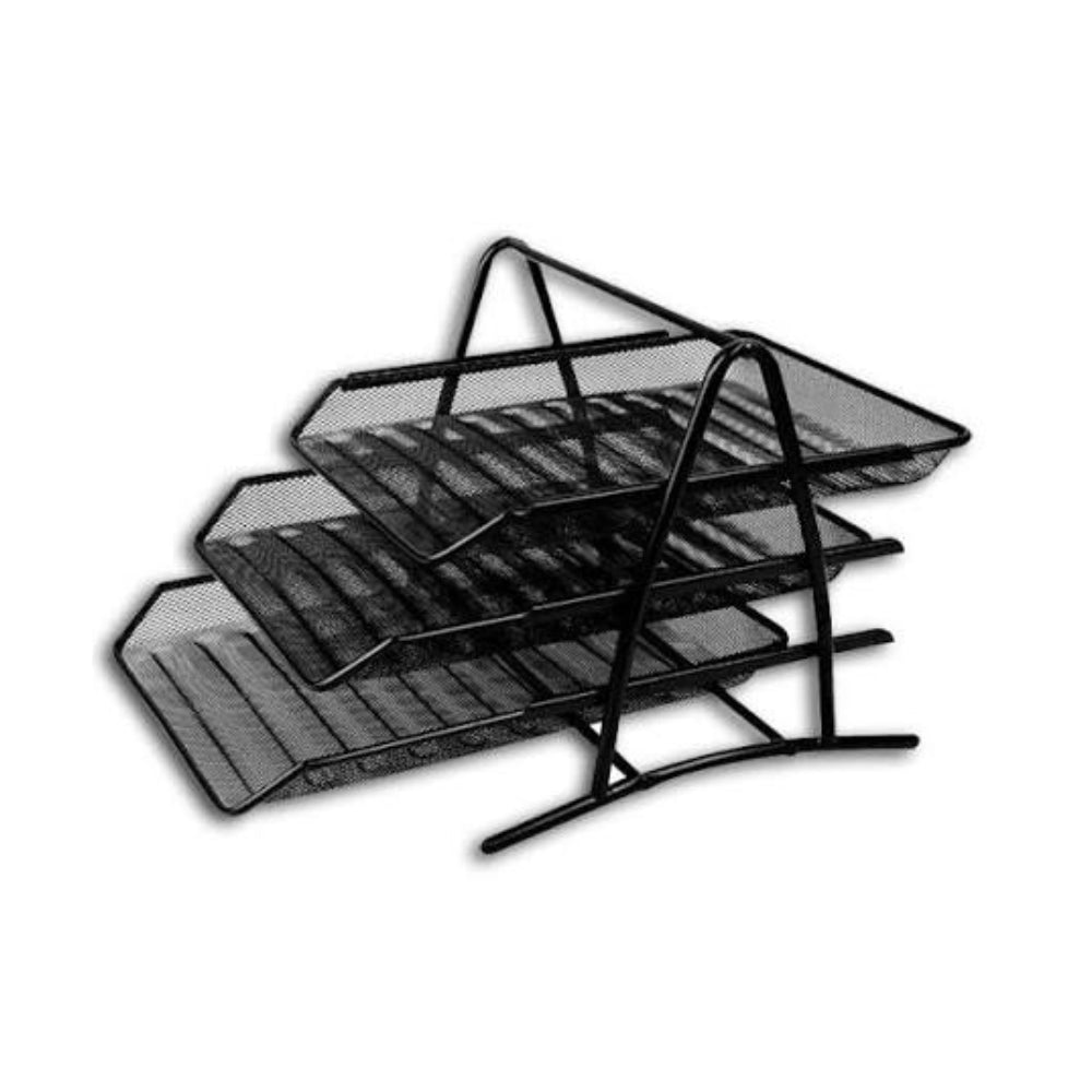 Metal 3-Tier Letter Tray / Document Tray – 3-Level Desktop Organizer