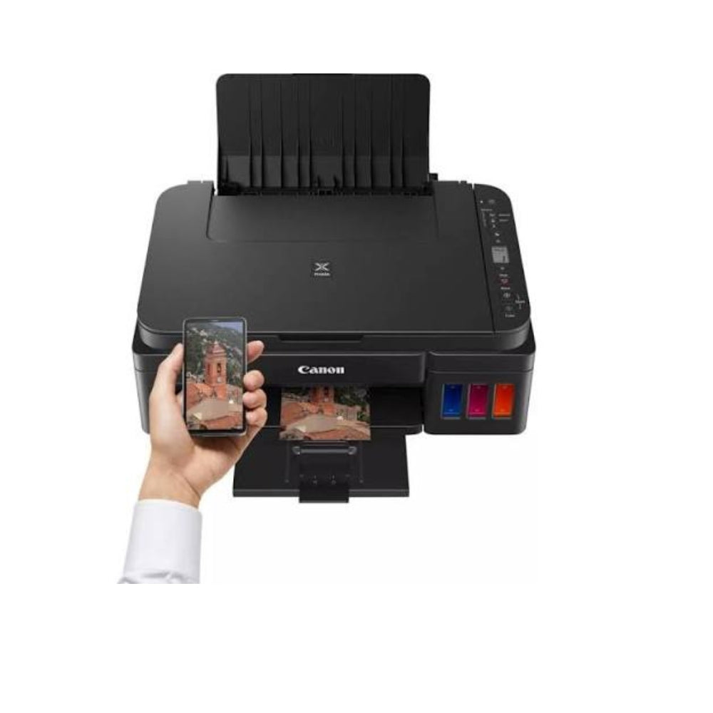 Canon PIXMA G3410 Wireless All-in-One Ink Tank Printer – Print, Copy, Scan, Wi-Fiطابعة كانون G3410 واي فاي ملونة متعددة الوظائف | InkWorld