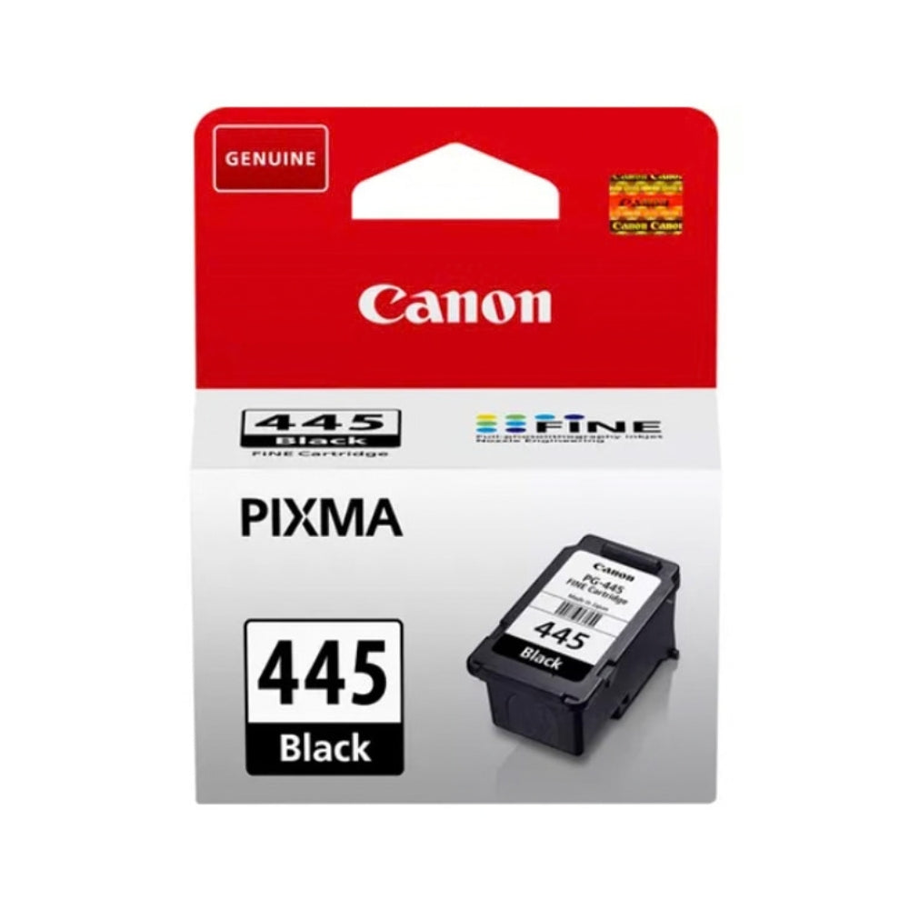Canon PG-445 Genuine Black Ink Cartridge - 8 ml, Up to 180 Pages