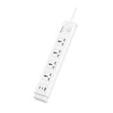 Huntkey SZC417 Universal Power Strip – 5 AC Sockets, 2 USB-C & 1 USB-A, 3-Meter Cable