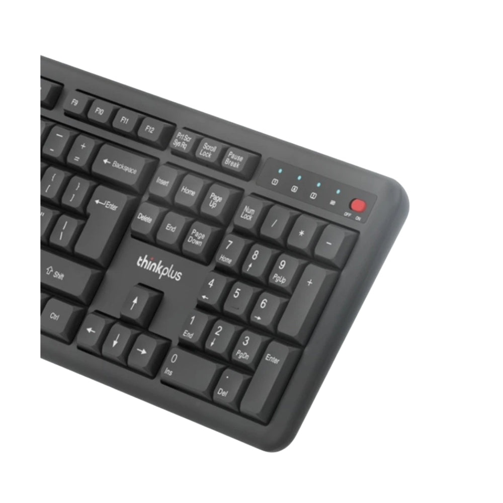 KM125 PRO English USB Keyboard & Mouse Set – QY41S25135, Black (V072)