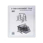 Metal 3-Tier Letter Tray / Document Tray – 3-Level Desktop Organizer