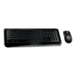 Microsoft Wireless Keyboard & Mouse 850 Combo – 2.4 GHz, Black