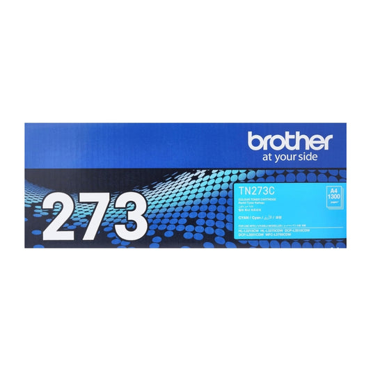 Brother TN-273C Genuine Cyan Toner Cartridge – Page Yield up to 1,300 Pages