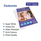 Glossy Inkjet Photo Paper 12 × 18 Inch (30 × 45 cm) – 210 GSM, Waterproof, 50 Sheets