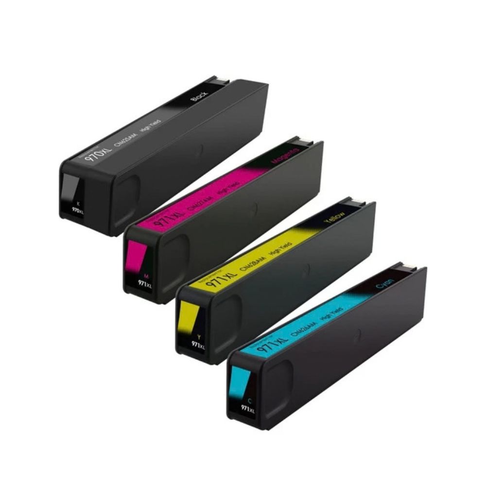 خرطوشة حبر متوافقة مع HP 970 / 971 - خرطوشة حبر بديلة لطابعات HP OfficeJet Pro X