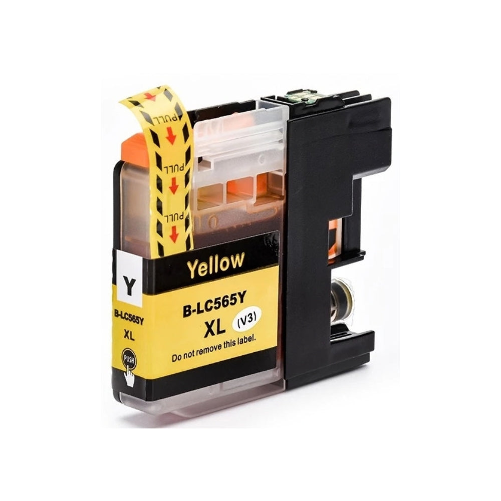 Brother LC565XLY Compatible Ink Cartridge – Yellow – Super High Yield – 1,200 Pages