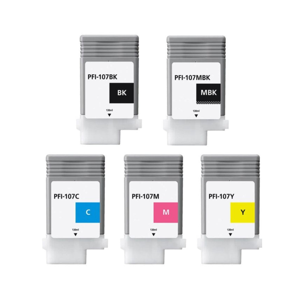 Canon PFI-107 Compatible Ink Cartridge – Replacement Ink Cartridge for Canon imagePROGRAF Printers