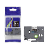 Brother TZe-335 Compatible Label Tape 12mm – White on Black