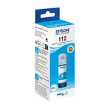 زجاجة حبر صبغي أصلي Epson 112 EcoTank – سعة 70 مل – متوفرة بألوان السماوي والأرجواني والأصفر