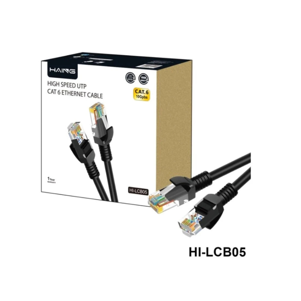 HAING HI-LCB05-30M Cat6 Ethernet Cable – 26 AWG, 10/100/1000 Mbps, 1 Gbps, 30M
