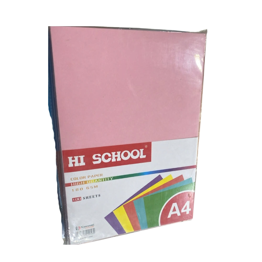 Light Pink Colored Cardstock Paper A4 – 180 GSM, 100 Sheets