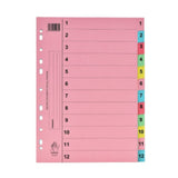 Premier 1–12 Numbered File Dividers – 12-Part Set